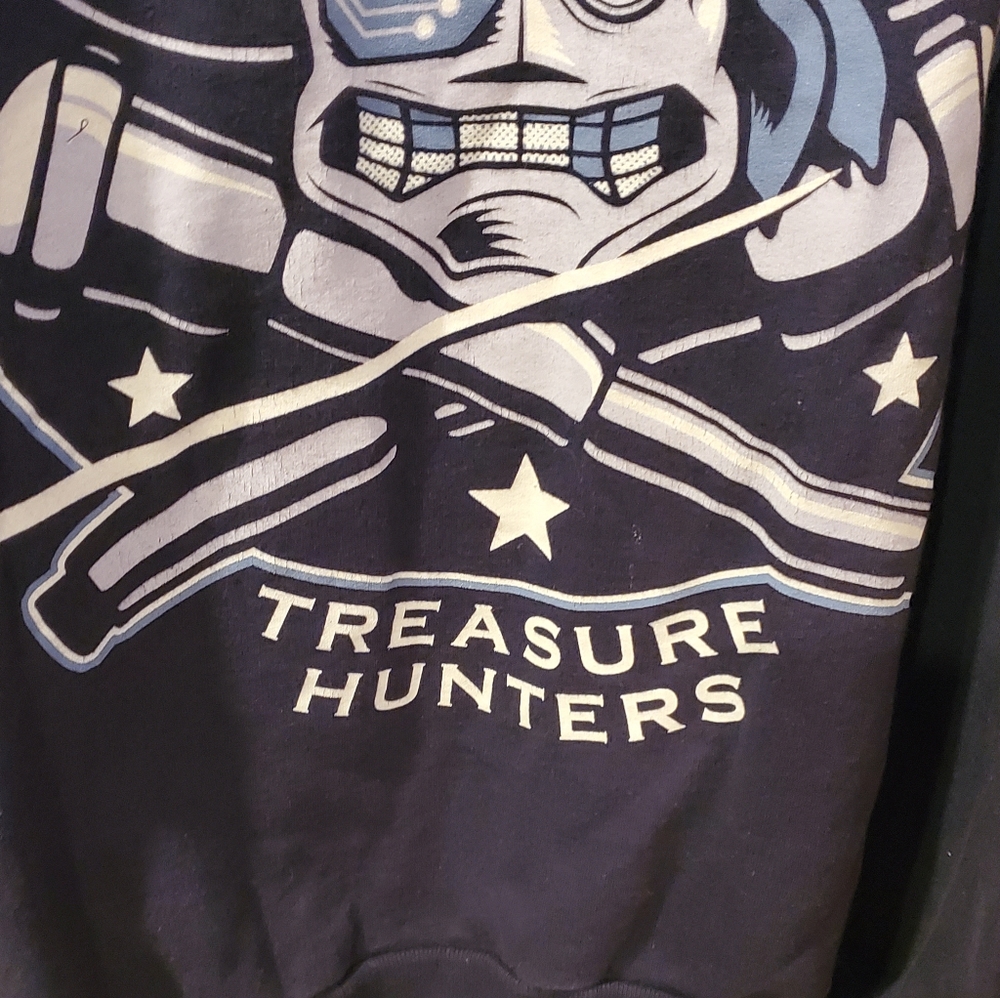 Intergalactic Treasure Hunter Blue Pullover Sweate - image 4
